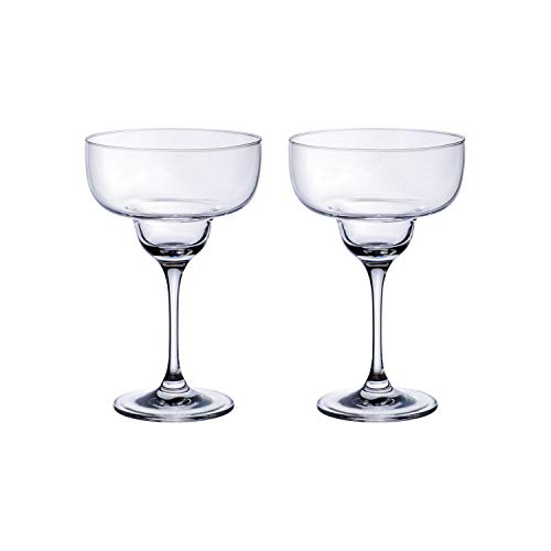 Villeroy & Boch Purismo Bar Copas de Cóctel Margarita, Set 2 piezas, 340 ml, Vidrio de cristal, Transparente