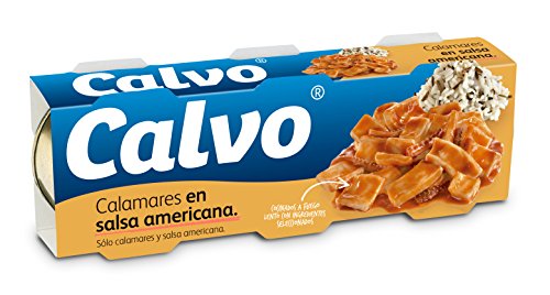 Calvo Calamares en Salsa Americana Pack3 x 80g