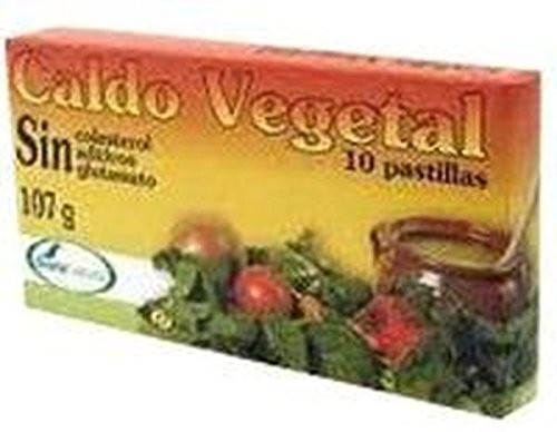 Soria Natural - Caldo vegetal sin glutamato 10 pastillas estuche 107 g