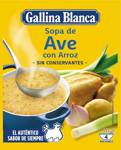 Gallina Blanca Sopa de Ave con Arroz, 80g