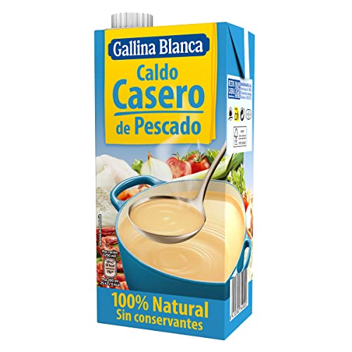 Gallina Blanca Caldo Casero de Pescado, 100% Natural, 1L