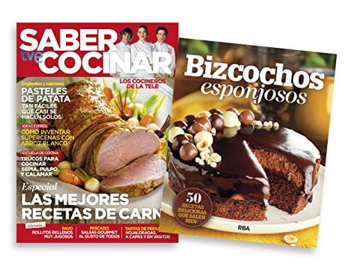 Pack Saber Cocinar #097 | Revista Las mejores recetas de carne + Libro Bizcochos esponjosos