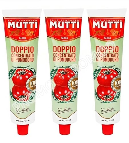 Mutti - Concentrado de tomate doble 130 GR x 3 uds - Pack Promoo